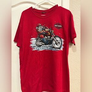 Harley Davidson Santa T-Shirt
